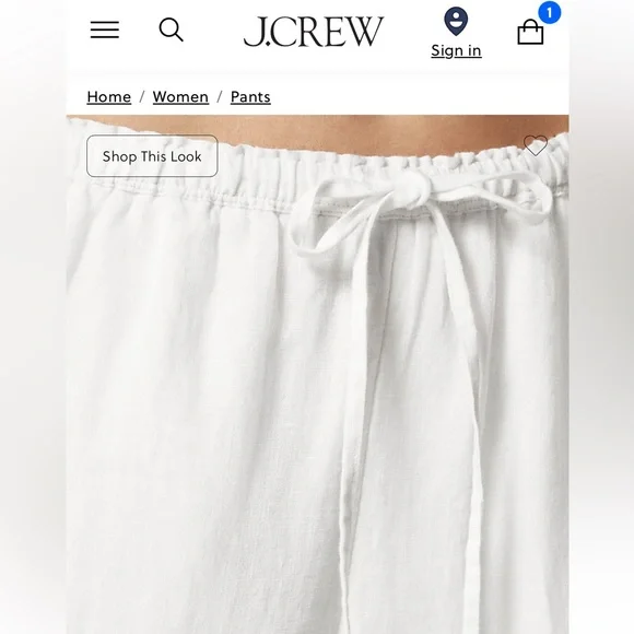 New JCrew Soleil linen pants. - Picture 4 of 10